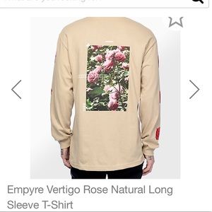 Empyre Vertigo Rose Natural Long Sleeve T-Shirt